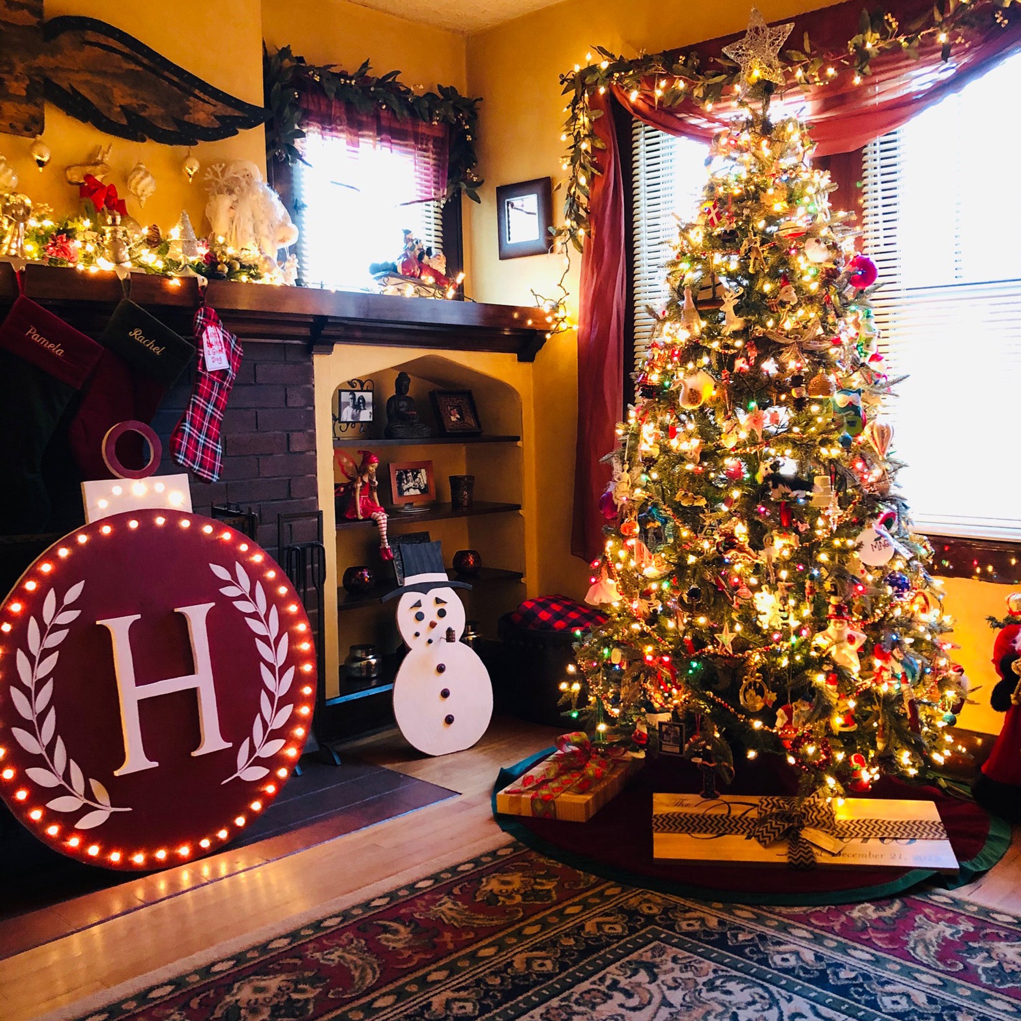 Large Light Up Christmas Ornament