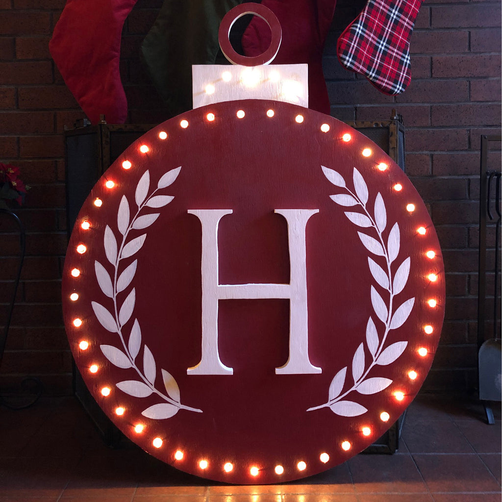 Large Light Up Christmas Ornament